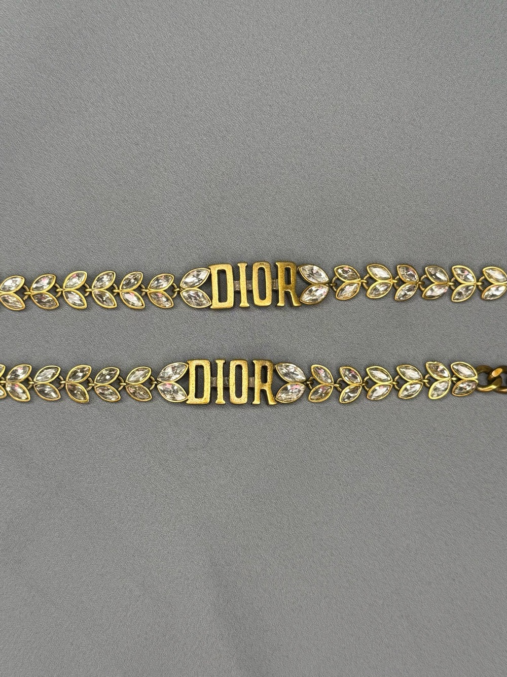 Fashion Jewelry Gold-tone 'Leaf Crystal Necklace Chain & bracelet